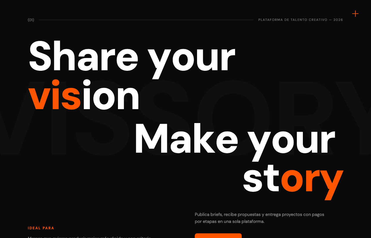 Vissory — Marketing · Talento creativo